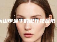 乐山市最牛的微针祛痘坑医生(许莎莎医生前三的口碑排名推荐)