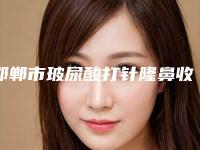 邯郸市玻尿酸打针隆鼻收费价格表发布-邯郸市玻尿酸打针隆鼻美容价格表