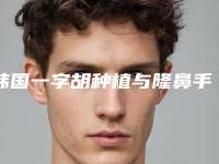 韩国一字胡种植与隆鼻手术价格及隆鼻案例图