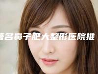 著名鼻子肥大整形医院推荐：鼻子肥大整形医院top30快速盘点
